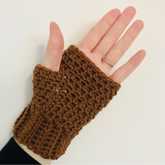Crochet Fingerless Gloves - Picture 2 of 5